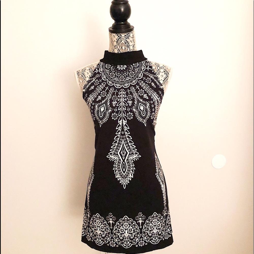 Monroe & Main Black Mini Dress